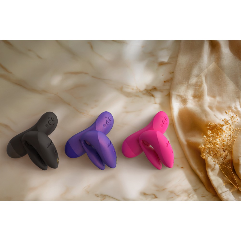 Игрушки для пар - Вибратор для пар We-Vibe Chorus Pro Electric Pink с пультом и приложением, розовый 27