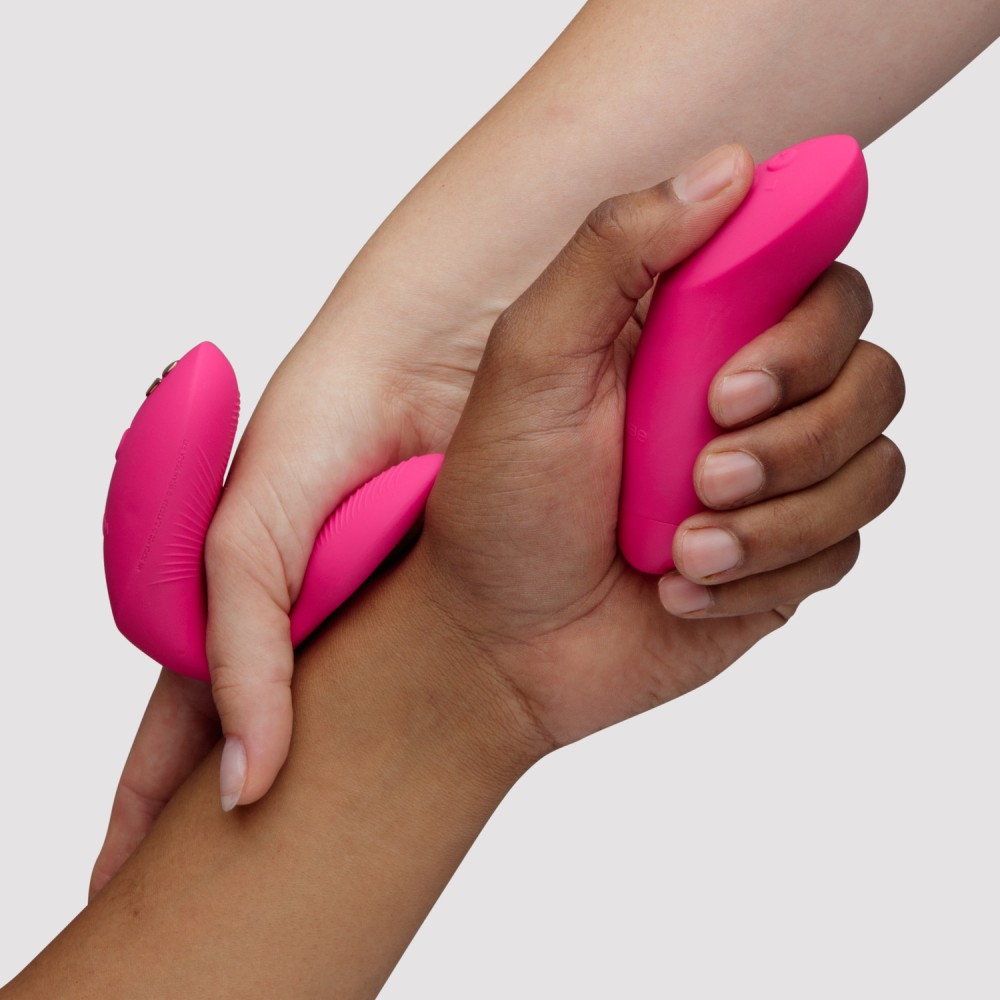 Игрушки для пар - Вибратор для пар We-Vibe Chorus Pro Electric Pink с пультом и приложением, розовый 7