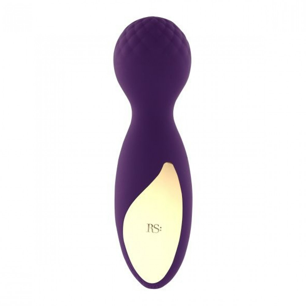 Секс игрушки - Вибратор мини-микрофон Rianne S Essentials Lovely Leopard Mini Wand в сумочке, фиолетовый 2