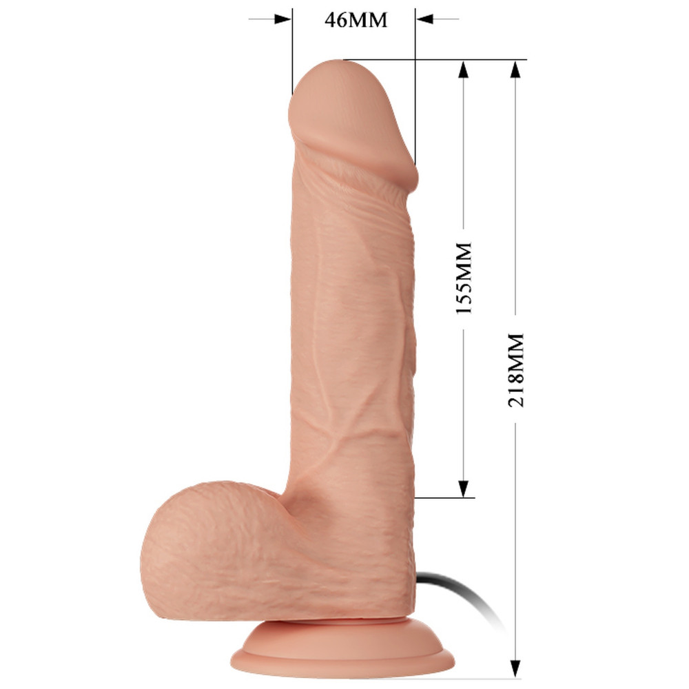  - Вибратор на присоске BAILE - Beautiful Bahamut Vibration 8.5