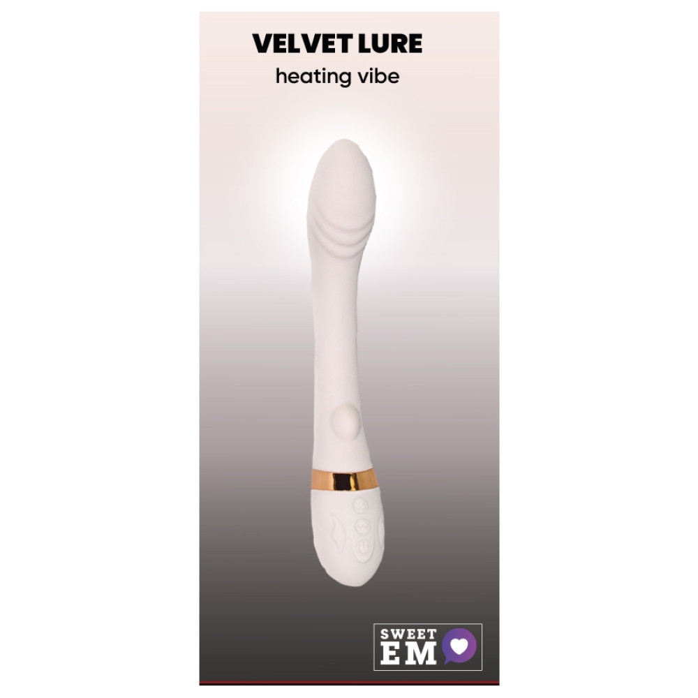 Разное - Вибратор Sweet Em 0046F для точки G с подогревом, молочный