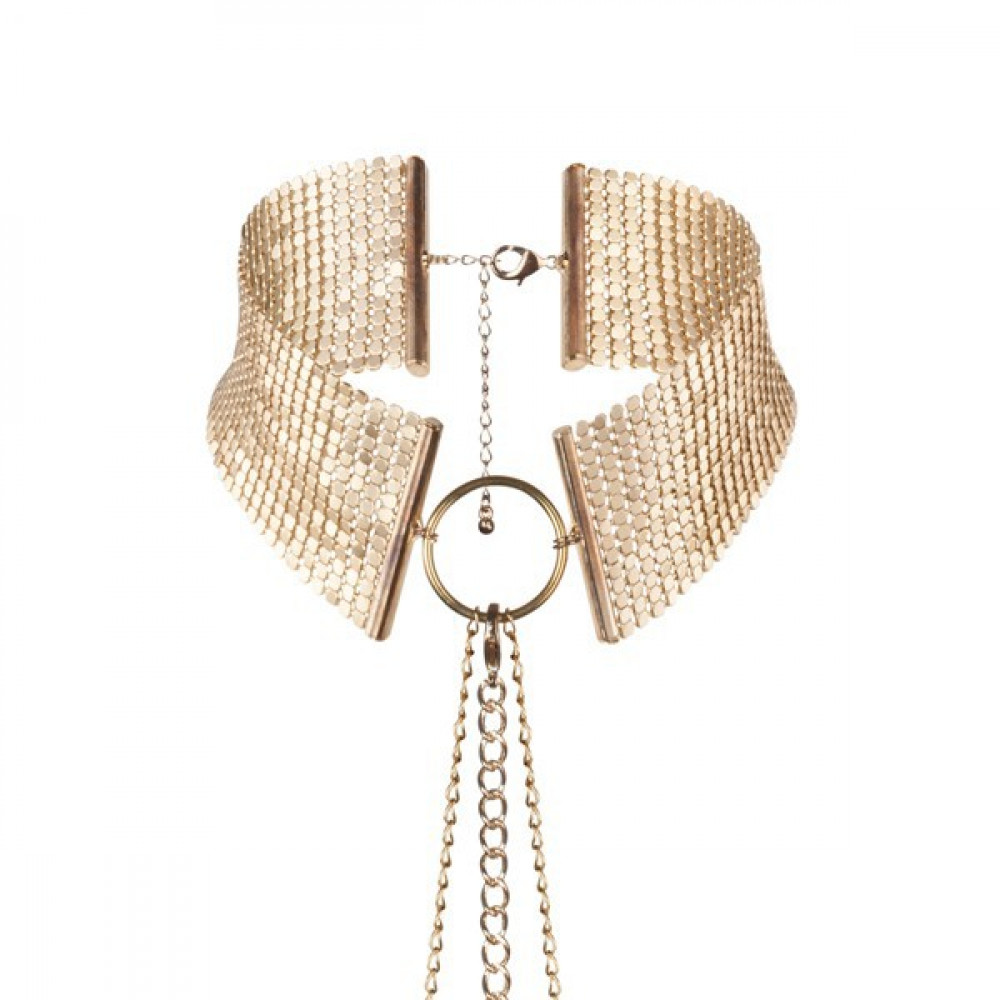 Интимные украшения - Чокер с цепочкой для тела DESIR METALLIQUE цвет: золотистый Bijoux Indiscrets (Испания) 5