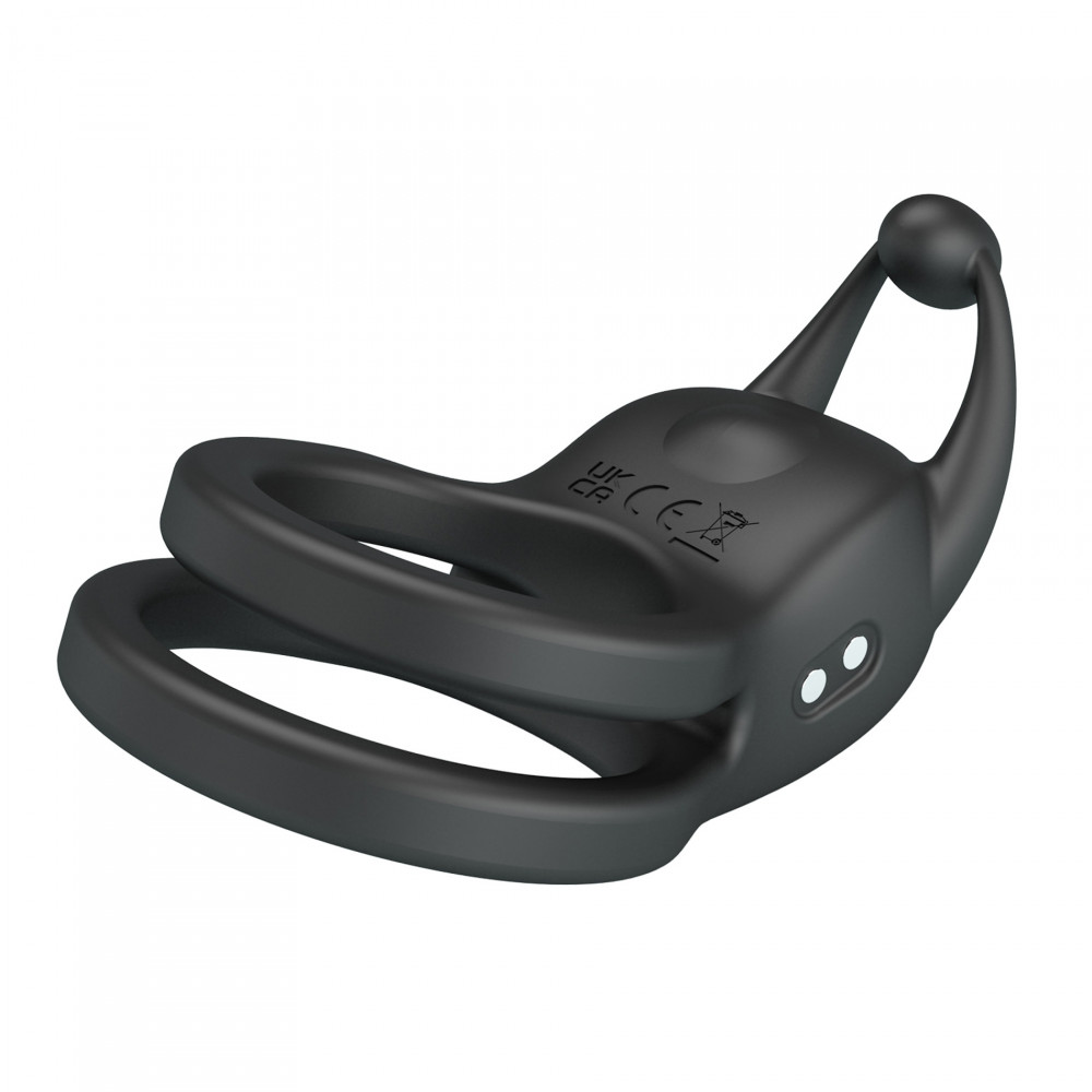  - Кільце ерекційне Pretty Love - Goodwin Vibrating Double Penis Ring, BI-210222 4