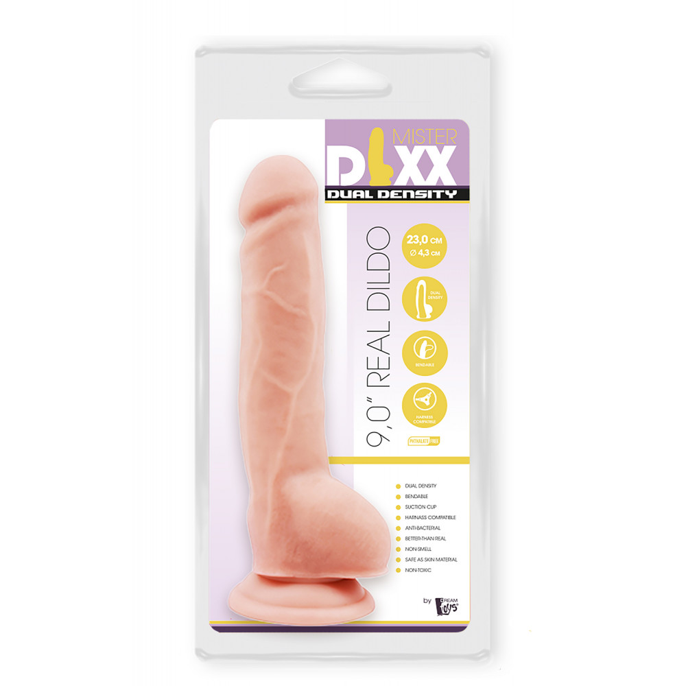 Фаллоимитаторы реалистичные - Фаллоимитатор с двойной плотностью MR. DIXX 9INCH DUAL DENSITY DILDO 3