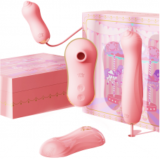 Набор секс игрушек Zalo UNICORN Vibratrion & Thrusting Set - PINK