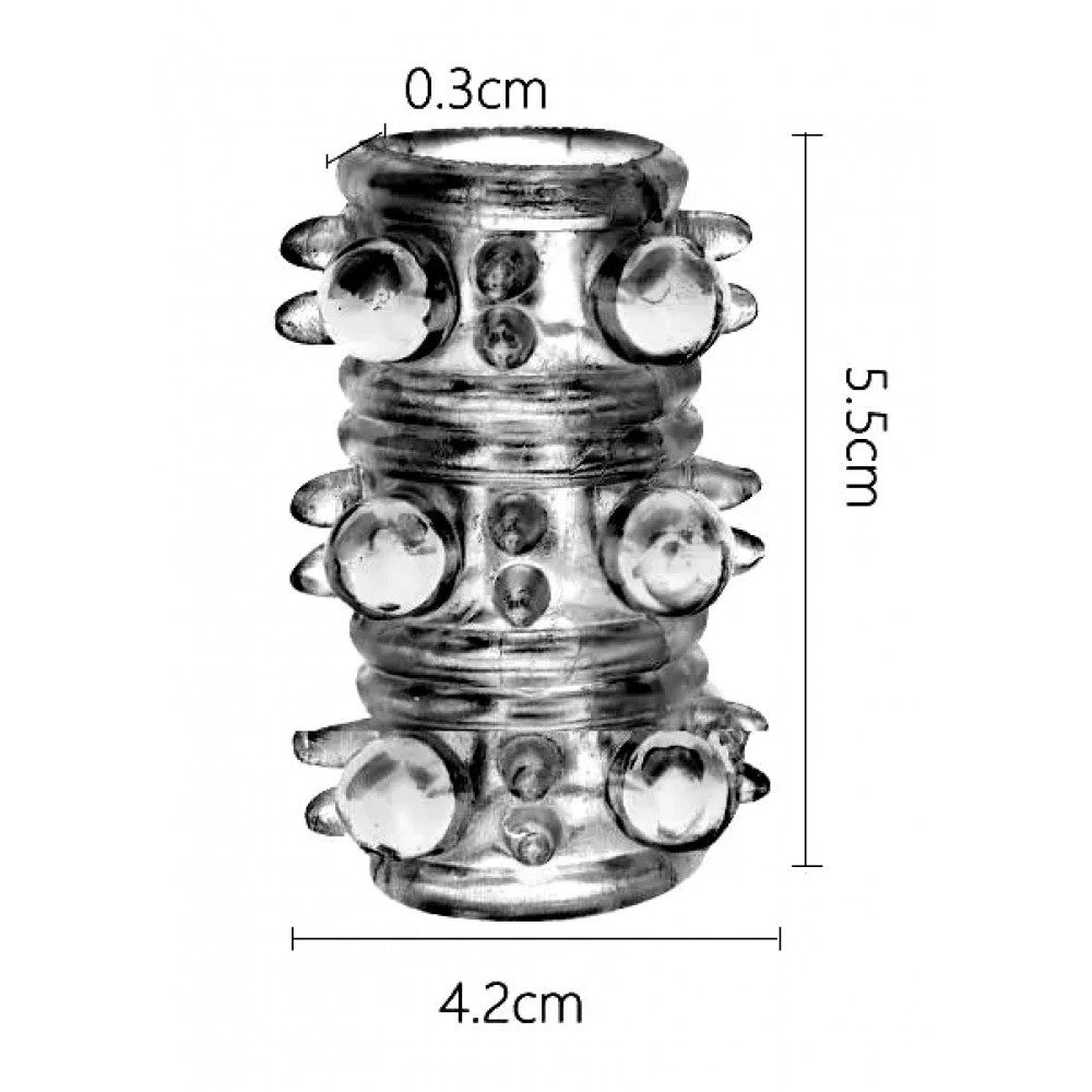 Разное - Насадка стимулирующая AR028-03 Red, ( 1 шт ) 5