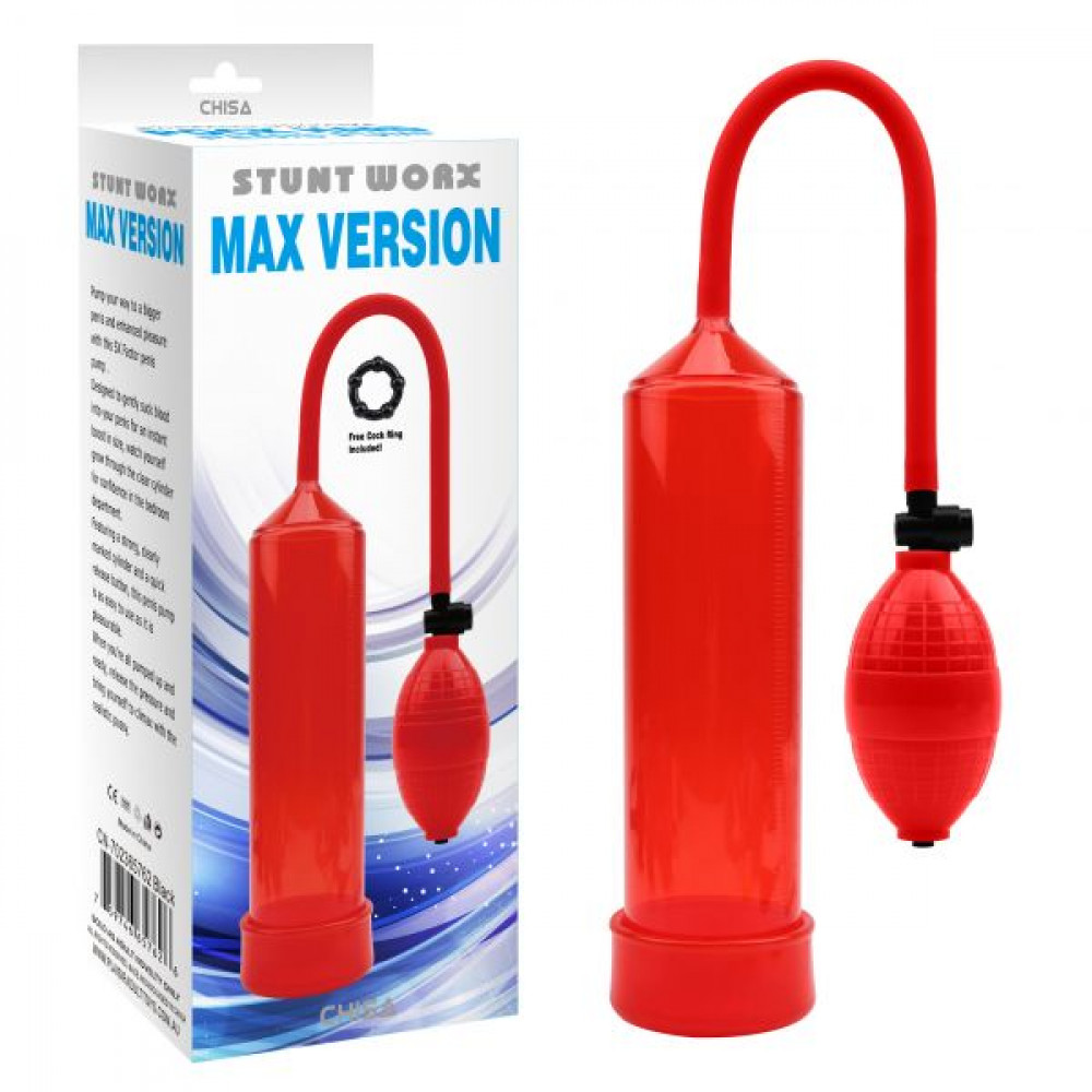  - Помпа Chisa Max Version Penis Pump, Red