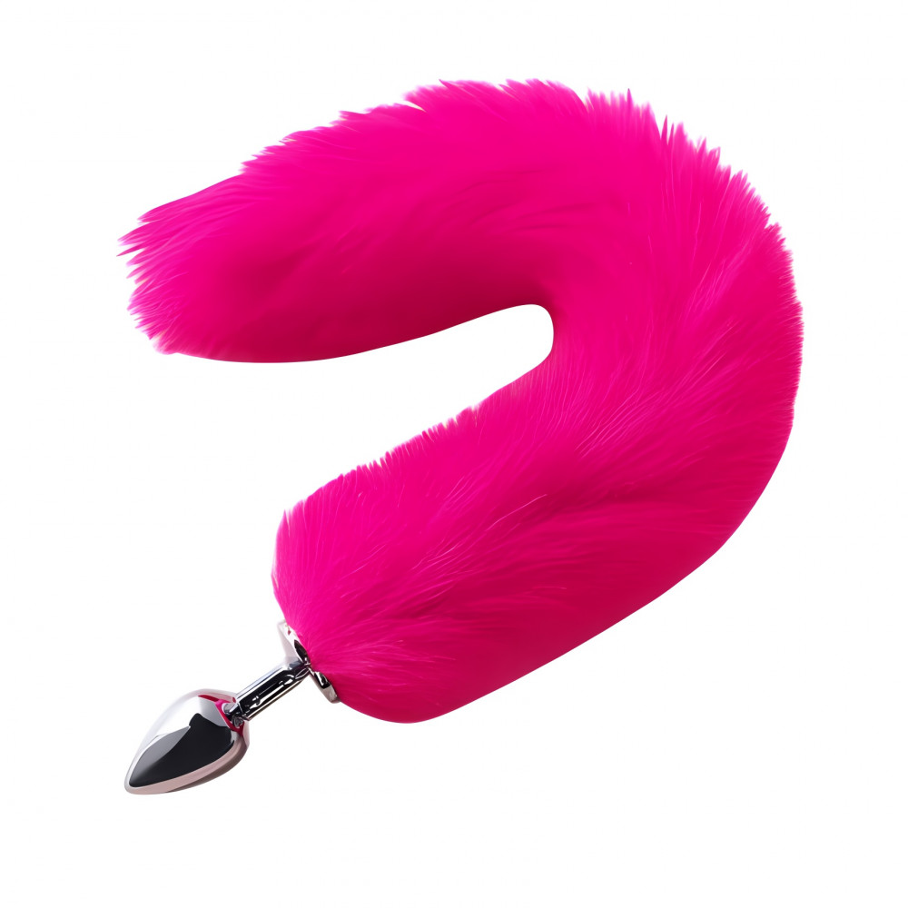 Анальные игрушки без вибрации - Анальная пробка с хвостом SKN-L02 ( размер XS )