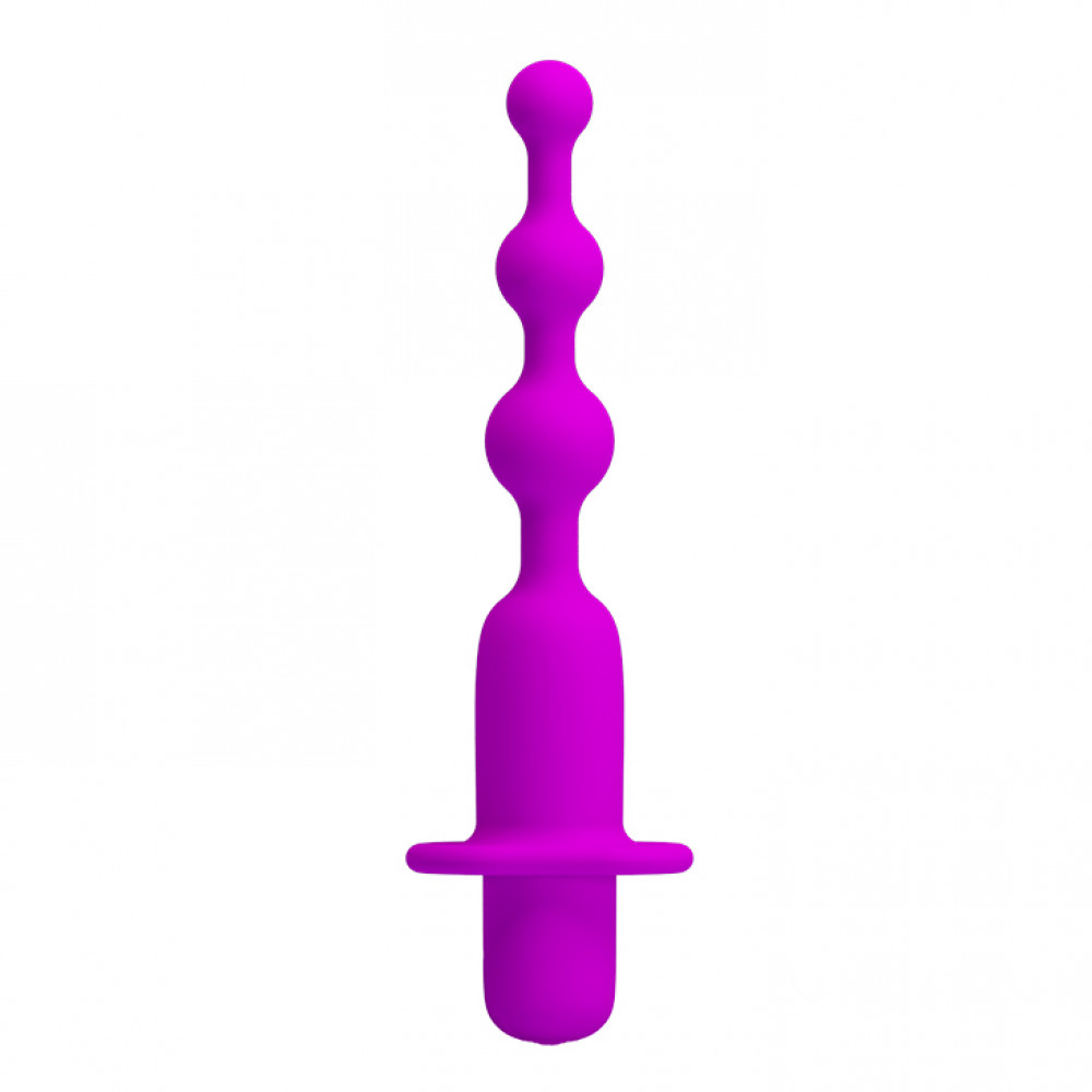 Анальні іграшки з вібрацією - Анальна вібро-ялинка Pretty Love Hermosa, фіолетова 6