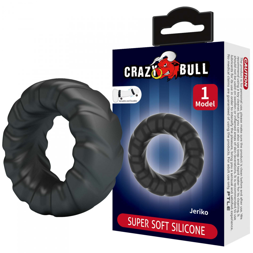  - Ерекційне кільце Crazy Bull №1 - JERIKO super soft silicone, BI-210359