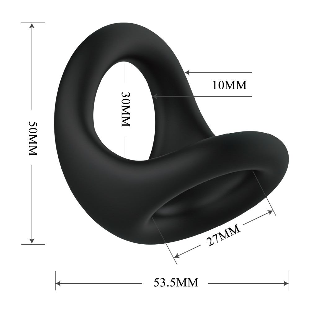  - Ерекційне кільце Crazy Bull - Nestor Silicone Cock Ring, BI-210237 5