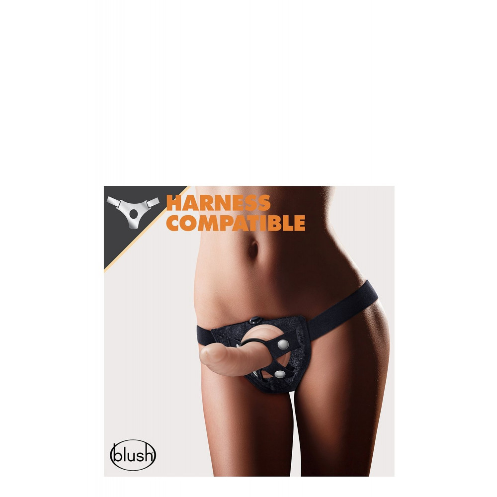 Разное - Фаллоимитато реалистичный Blush Dr. Skin самосмазывающийся, на присоске, бежевый 5