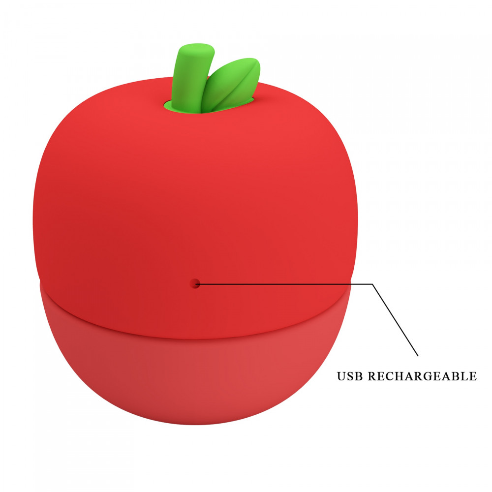 Разное - Клиторальный стимулятор Pretty Love APPLE Secret, красный 8