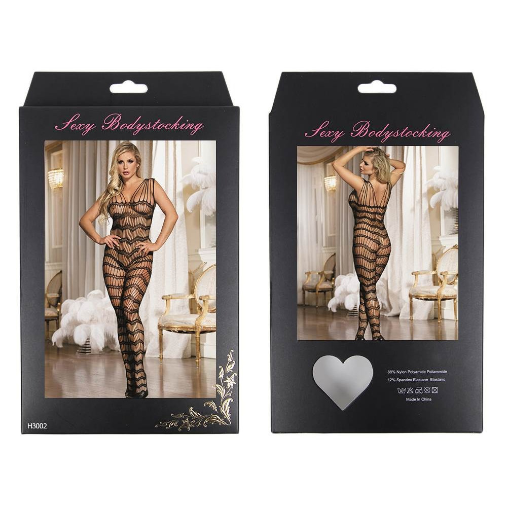 Різне - Комбінезон у сіточку, напівпрозорий Star Night, чорний, XS-M 3