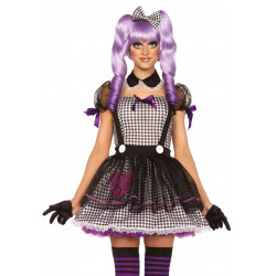 Костюм Долли Leg Avenue Costume Dead Eye Dollie Black/White