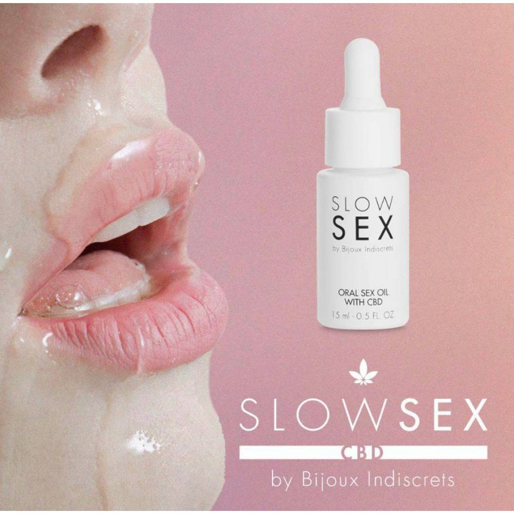 Різне - Олія для орального сексу CBD Slow Sex Bijoux Indiscrets 15 мл 2