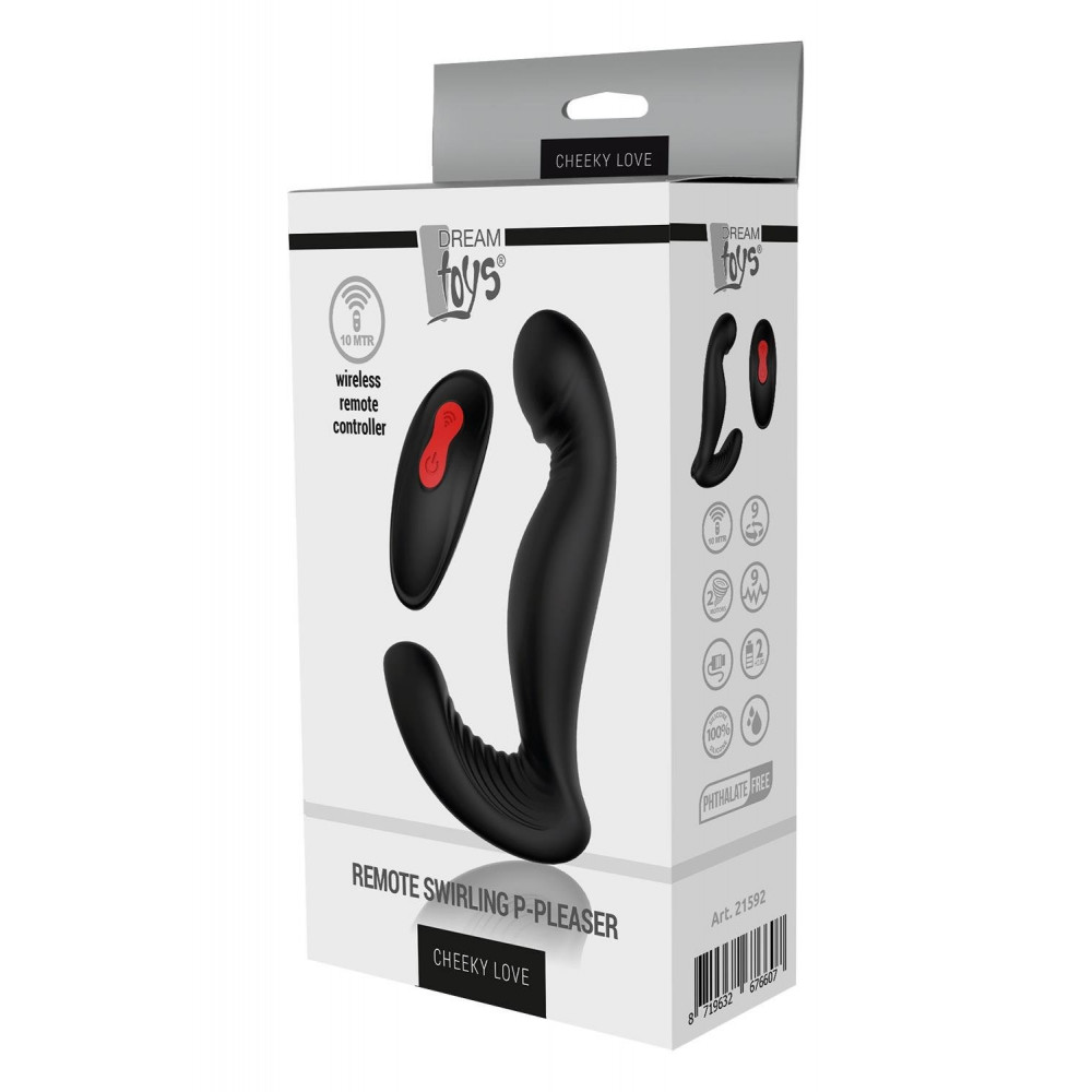 Разное - Массажер простаты Dream Тoys Cheeky Love с вращением головки, черный