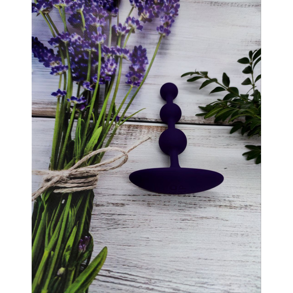 Різне - Силіконові анальні намисто Romp Amp фіолетові 1