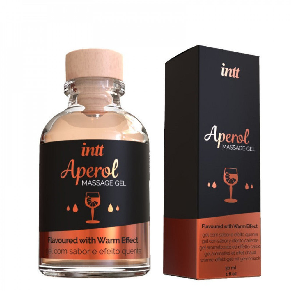  - Съедобный массажный гель для интимных зон Intt со вкусом коктейля ,,Апероль,, 30 мл