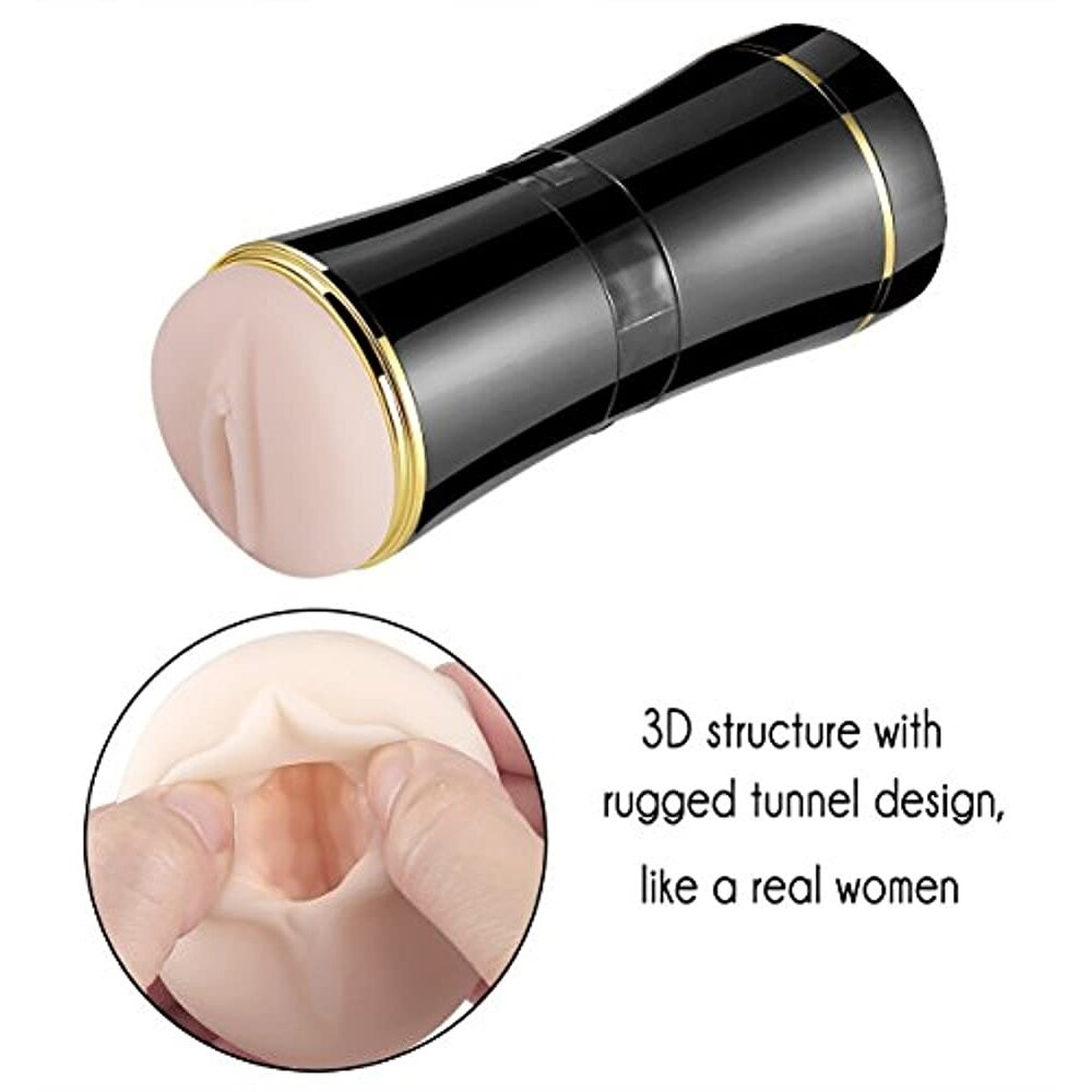  - Мастурбатор із двома входами FOX Masturbation Cup - Double Ends black, BS6300035 1