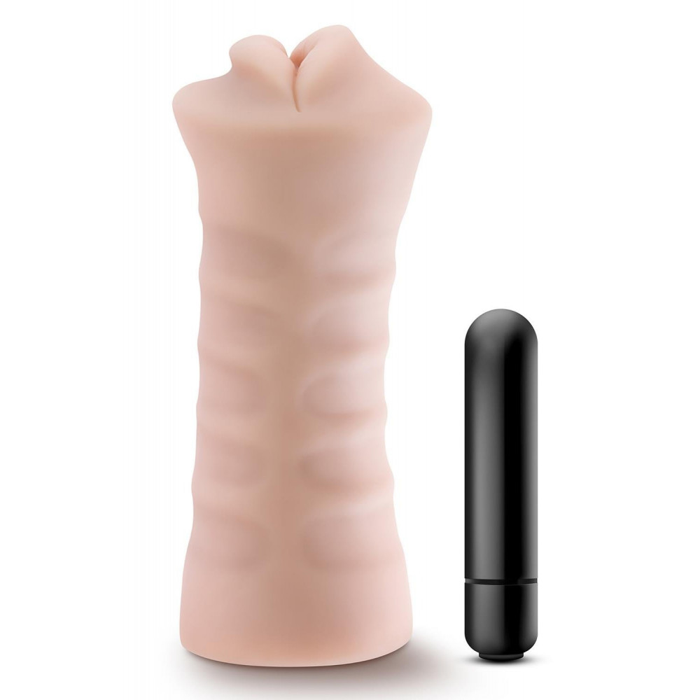 Мастурбаторы с вибрацией - Мастурбатор с вибро M FOR MEN ANGIE VANILLA 1