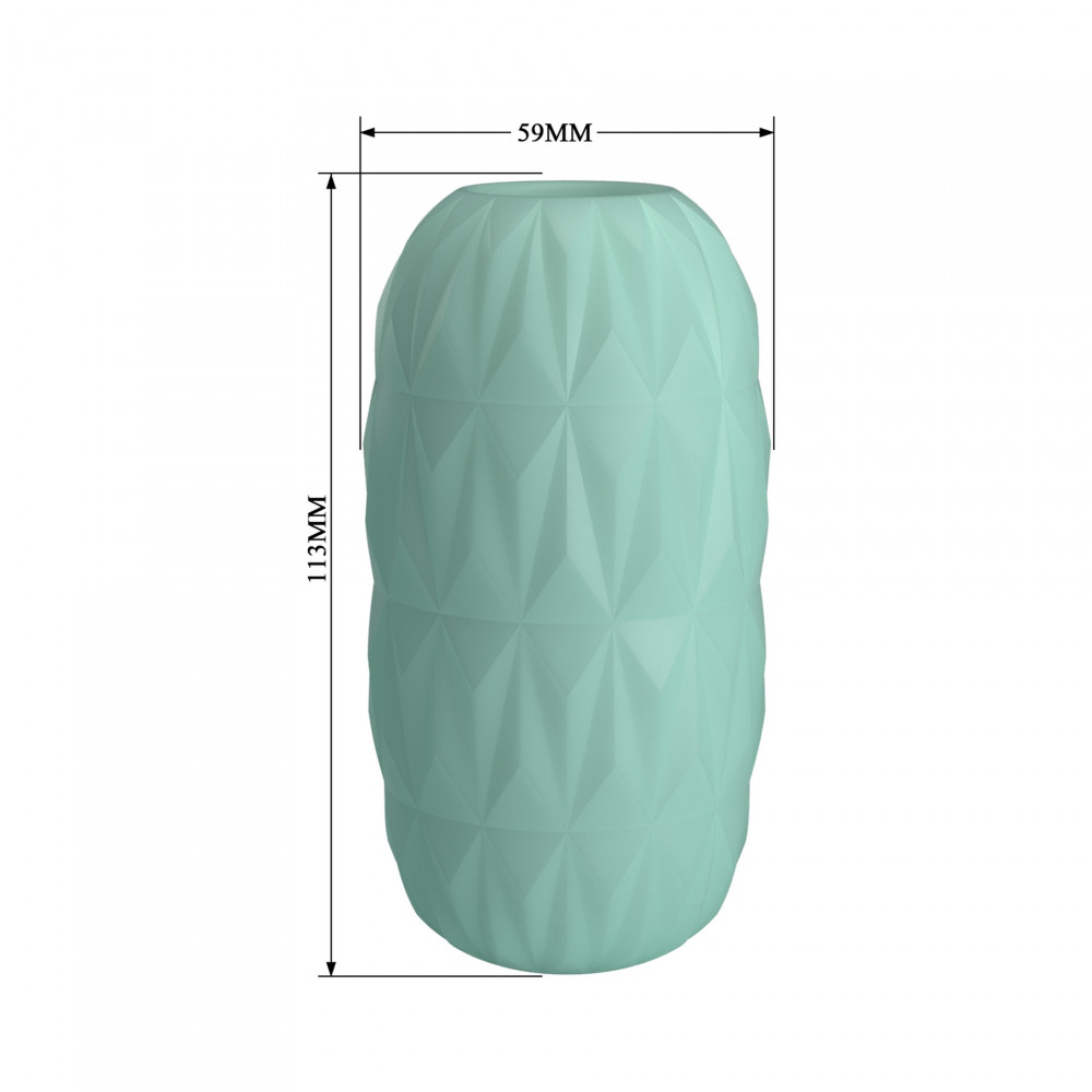 Мастурбаторы без вибрации - Мастурбатор яйцо PRETTY LOVE Athena Alice голубой, 11.3 x 5.9 см 4