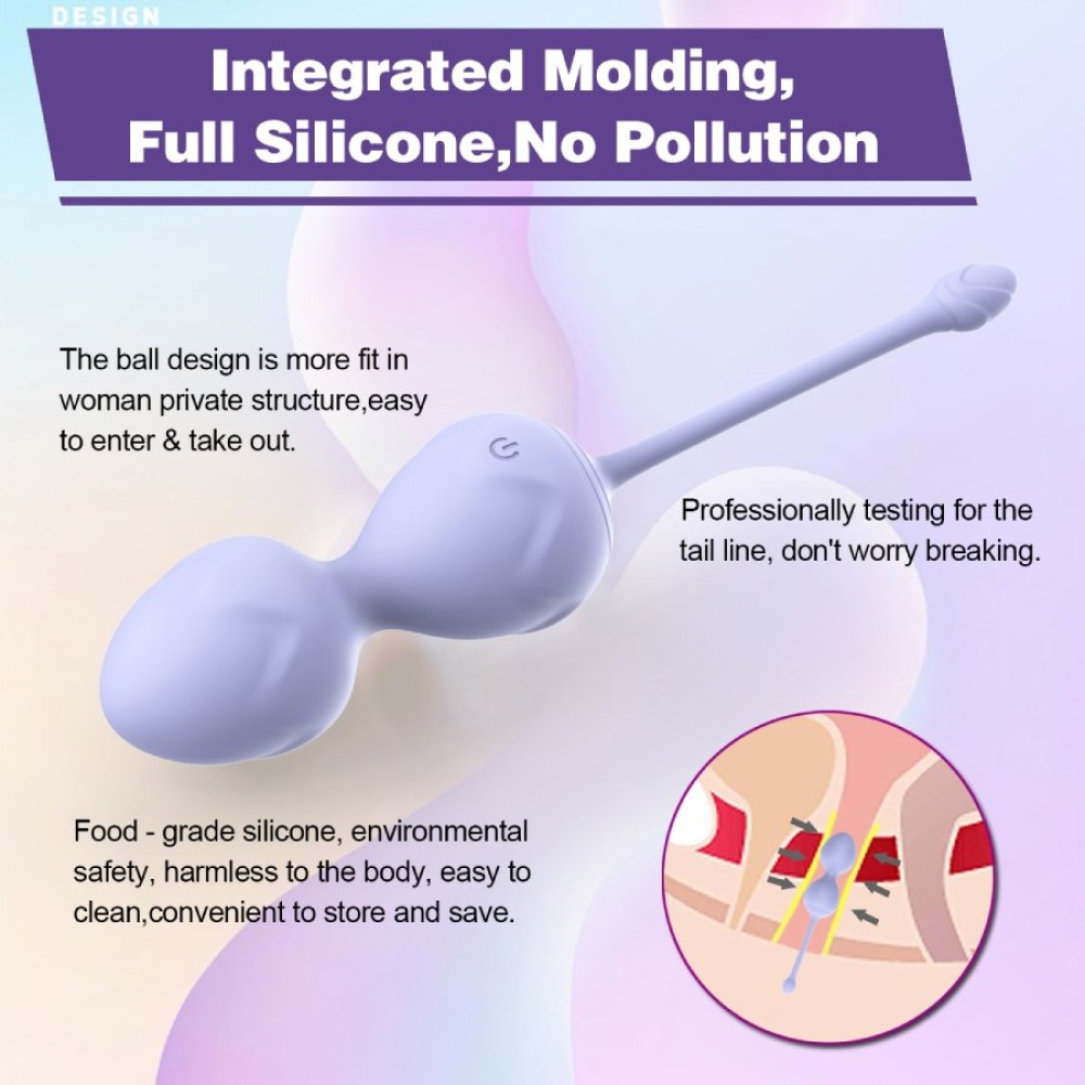 Вагинальные шарики и тренажеры - Набор вагинальных виброшариков Every Night Toys Lela, 3 шт, с дистанционным пультом, сиреневый 2