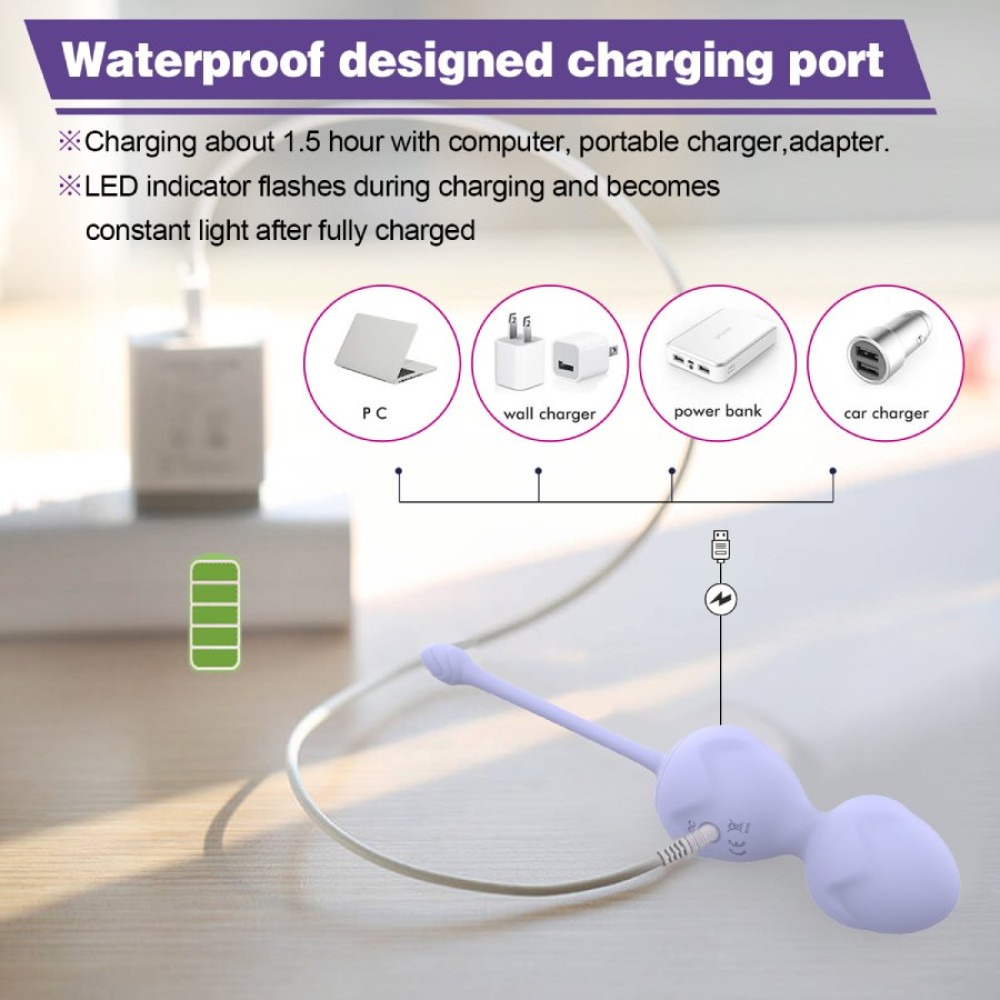 Вагинальные шарики и тренажеры - Набор вагинальных виброшариков Every Night Toys Lela, 3 шт, с дистанционным пультом, сиреневый 3