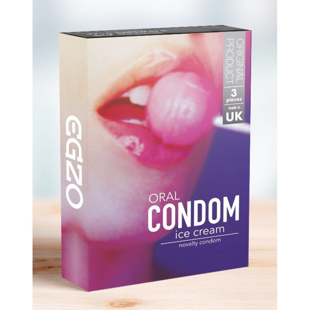  - Оральные презервативы EGZO Ice Cream ( Ванильное мороженное )