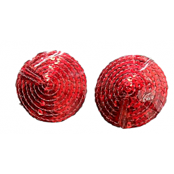 Пестисы на соски круглые Sunspice с пайетками, красные