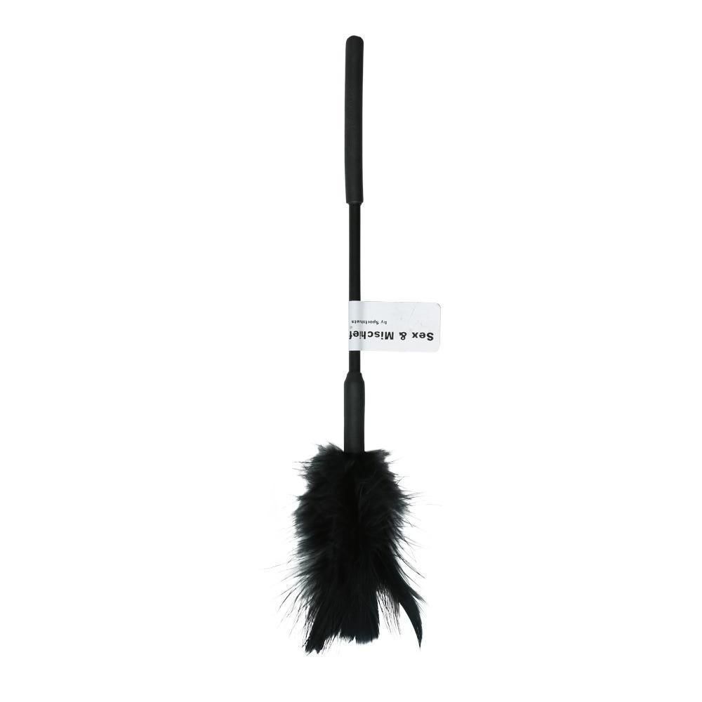 Плети, стеки, флоггеры, тиклеры - Метелочка Sex And Mischief - Feather Ticklers 7 inch Black