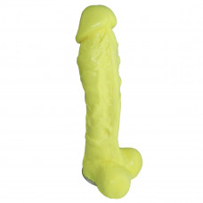 Крафтовое мыло-член с присоской Чистый Кайф Yellow size XL