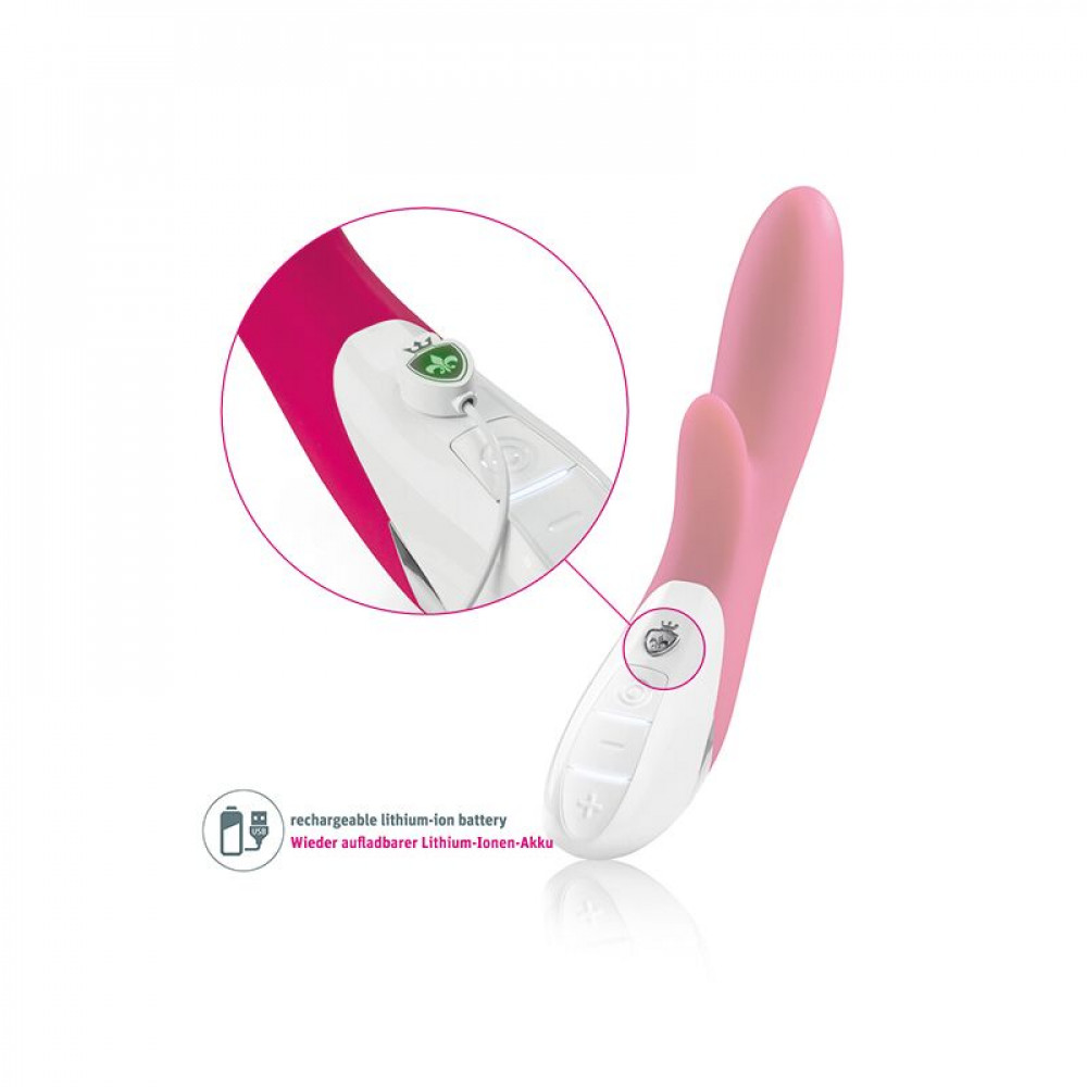 Вибратор-кролик - Вибратор-кролик Mystim Danny Divido Pink с глубокой вибрацией, 2 мотора 5