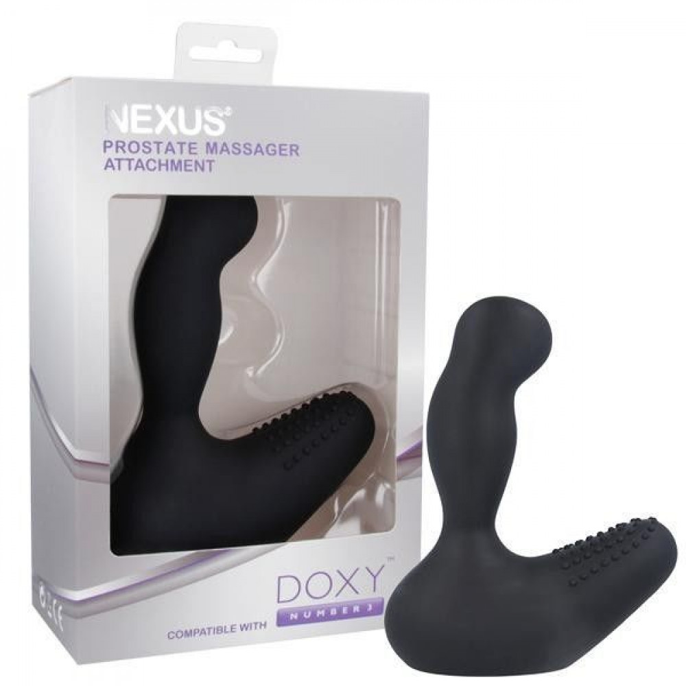 Вибромассажеры - Насадка для вибромассажера Doxy Number 3 - Nexus Prostate Massager в виде массажера простаты