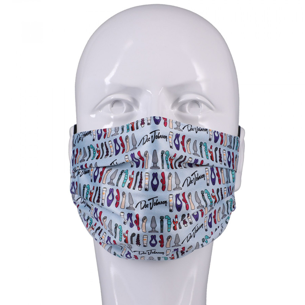 Интимная косметика - Гигиеническая маска Doc Johnson DJ Reversible and Adjustable face mask 3