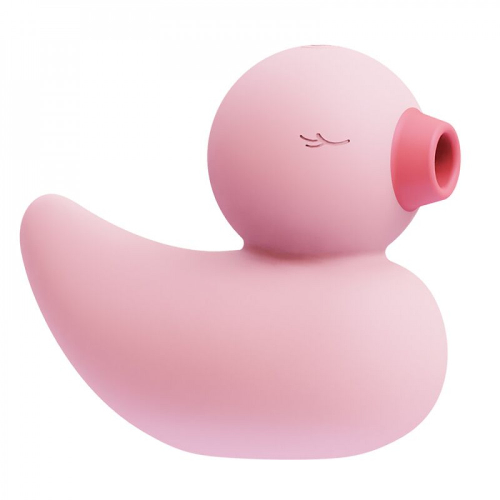 Вибраторы вакуумные - Вакуумный вибратор-уточка CuteVibe Ducky Pink 4