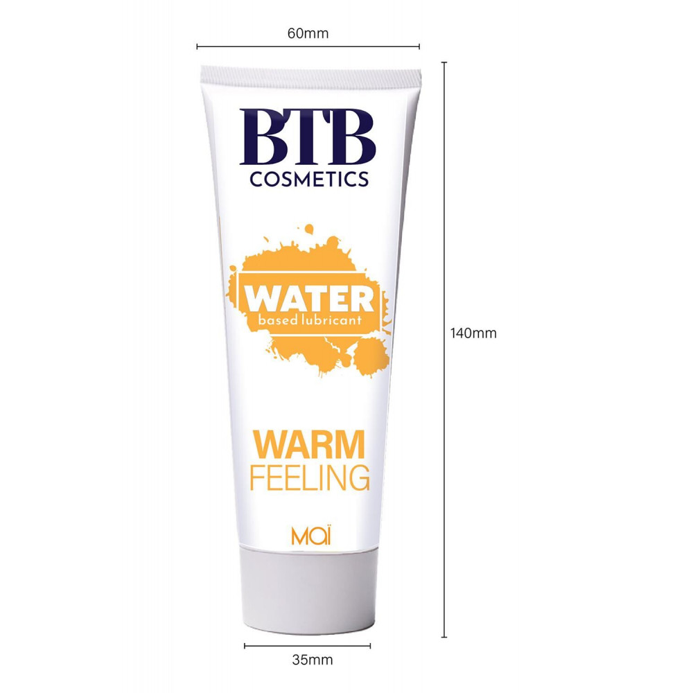 Смазка на водной основе - Разогревающая смазка на водной основе BTB WARM FEELING (100 мл) 3