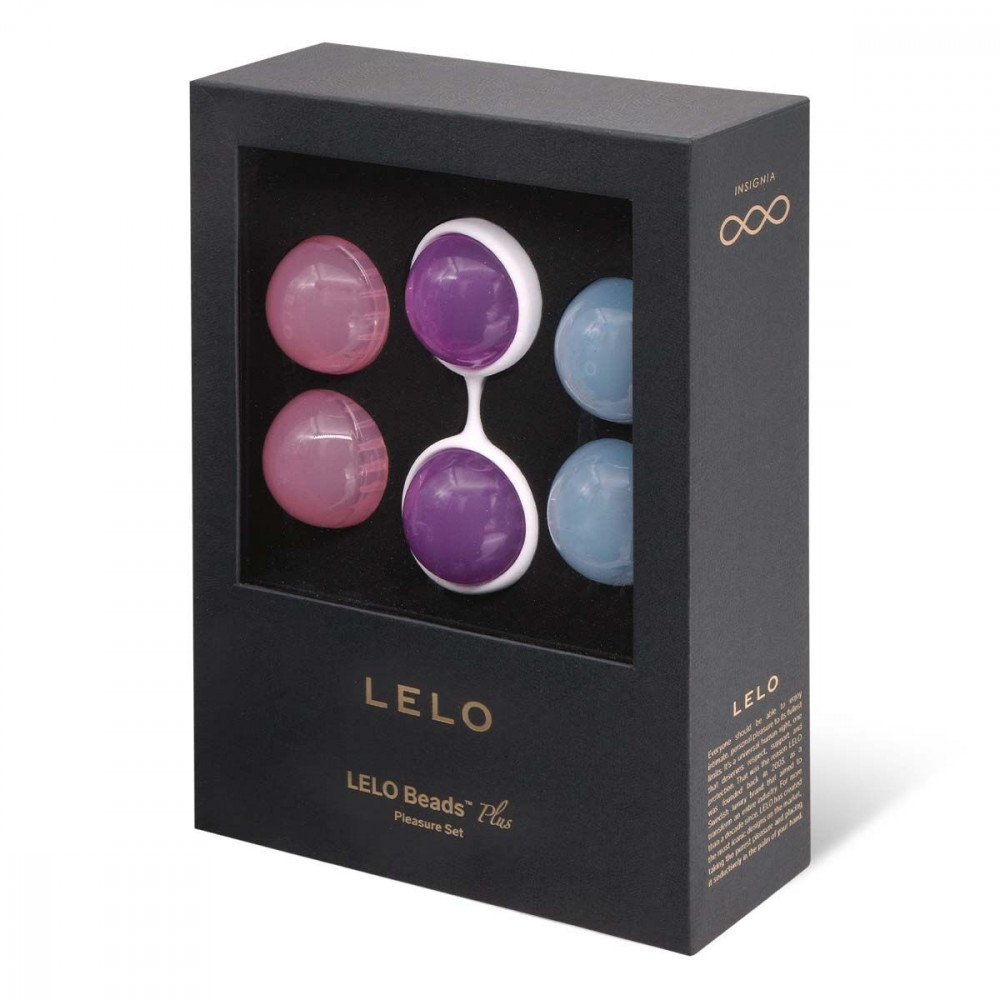 Вагинальные шарики - Набор вагинальных шариков LELO Beads Plus, диаметр 3,5 см, изменяемая нагрузка, 2х28, 2х37 и 2х60 г 3