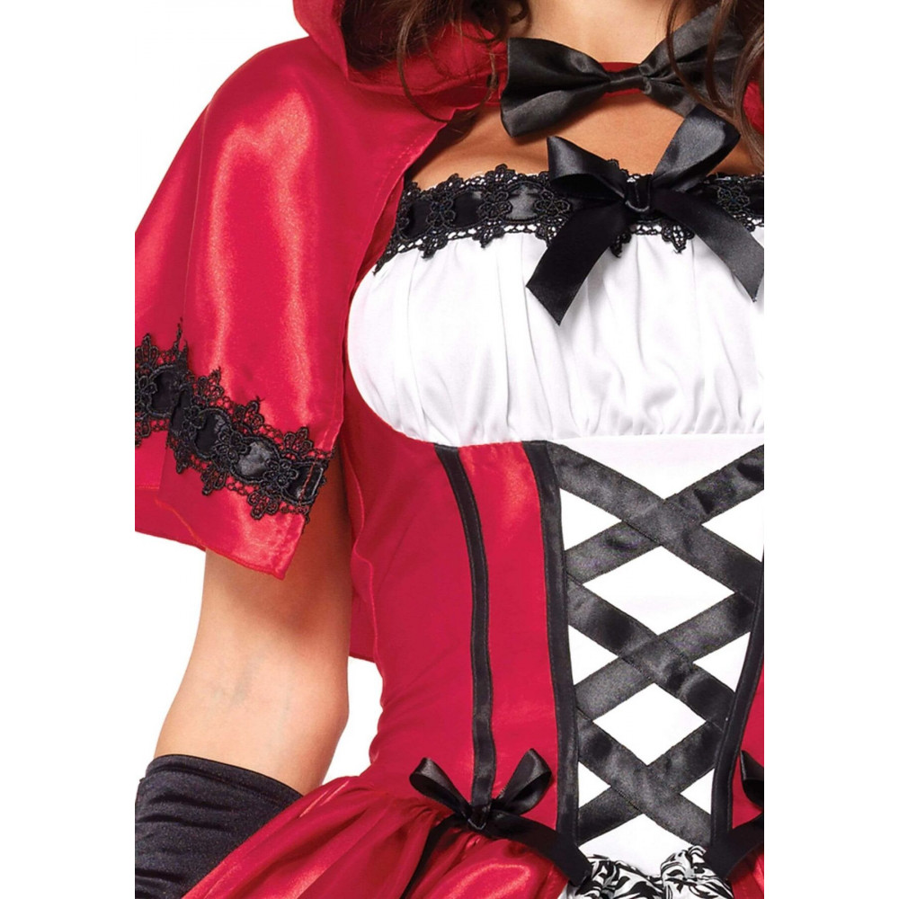 Эротические костюмы - Костюм красной шапочки Leg Avenue Gothic Red Riding Hood S 8