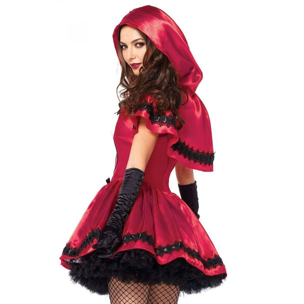 Эротические костюмы - Костюм красной шапочки Leg Avenue Gothic Red Riding Hood S 9