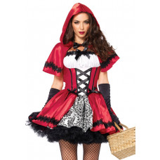 Костюм красной шапочки Leg Avenue Gothic Red Riding Hood S