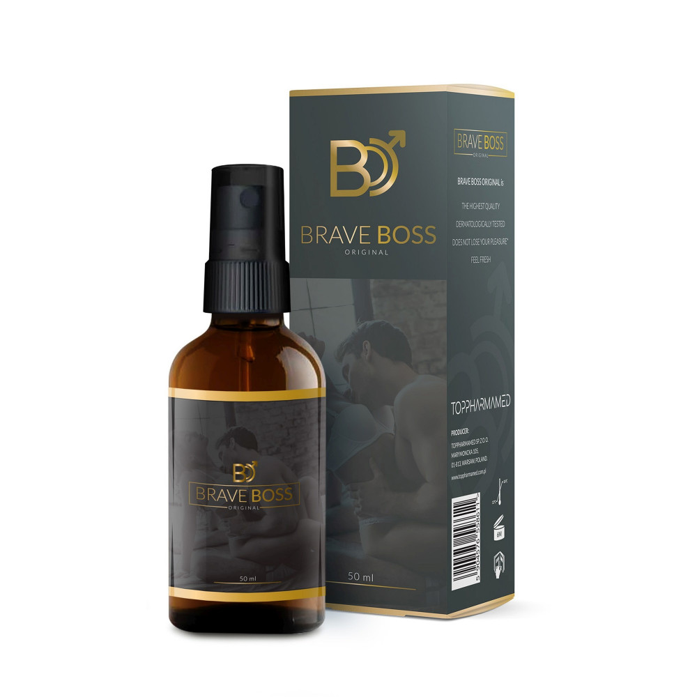 Різне - Спрей пролонгуючий для чоловіків BRAVE BOSS Original spray, 50 ml