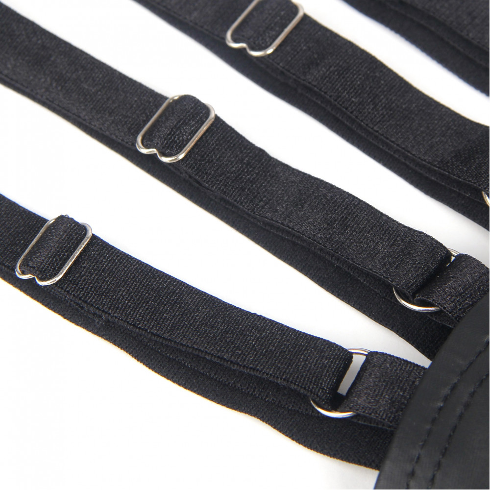 Різне - Стринги чоловічі чорні STAR Night з регулюючими гумками з боків, M 7