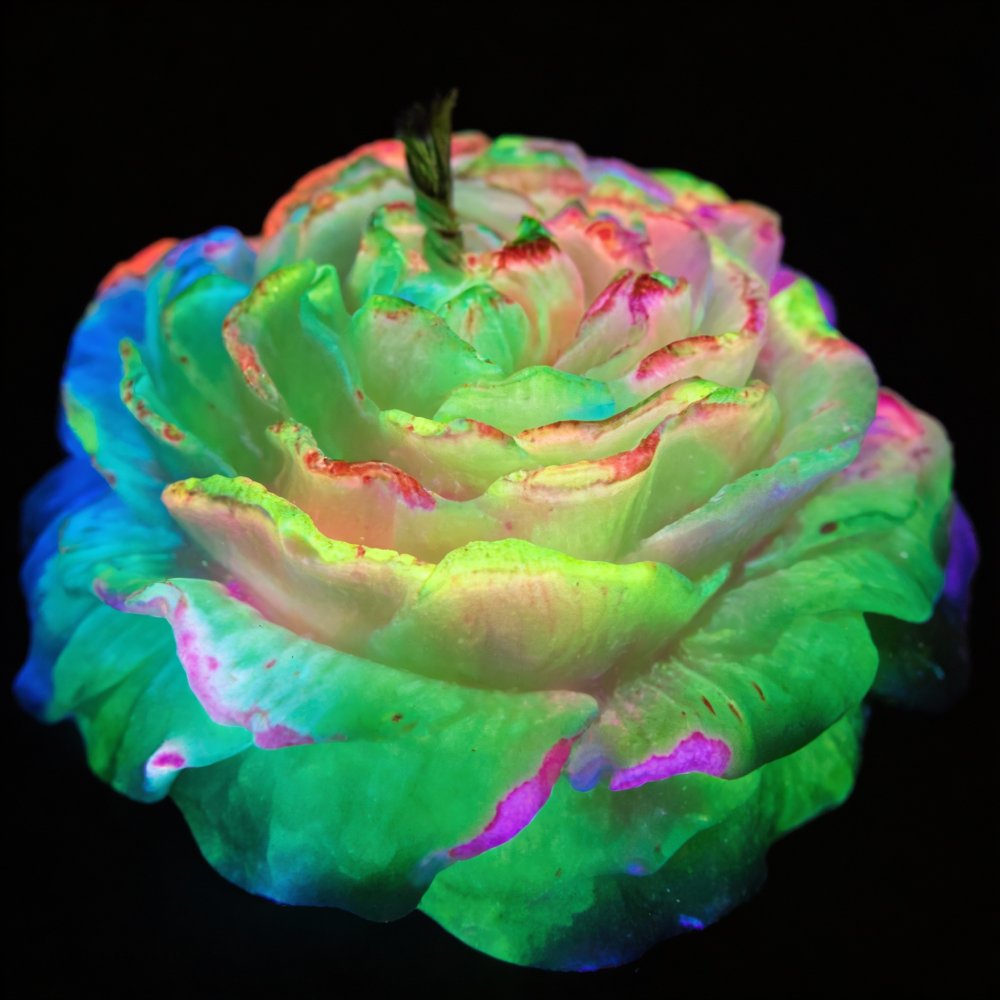  - Свічка Півонія низькотемпературна люмінесцентна GlowKink різнокольорова, VIP-концентрація, 91 г