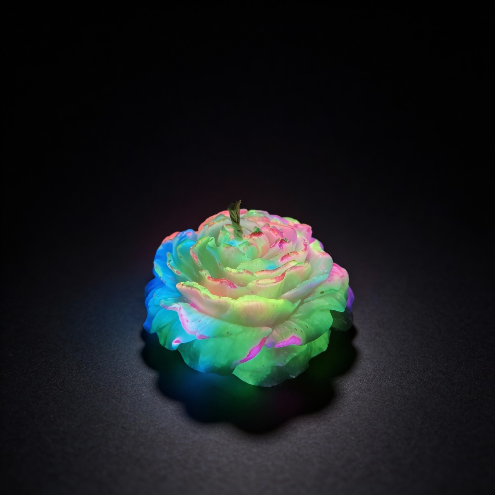  - Свічка Півонія низькотемпературна люмінесцентна GlowKink різнокольорова, VIP-концентрація, 91 г 4