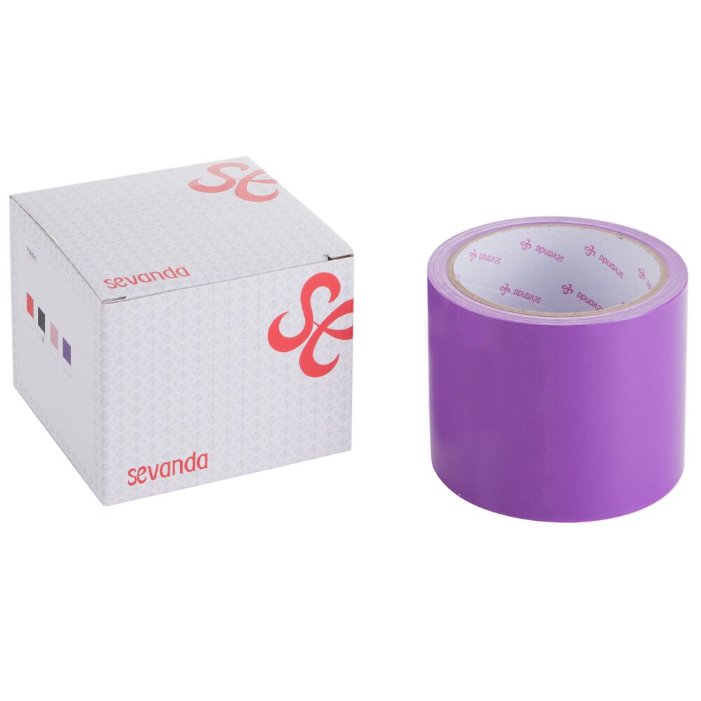 Анальная пробка - Электростатическая лента для бондажа LOCKINK SEVANDA Electrostatic Tape - Purple Tape, 16 м