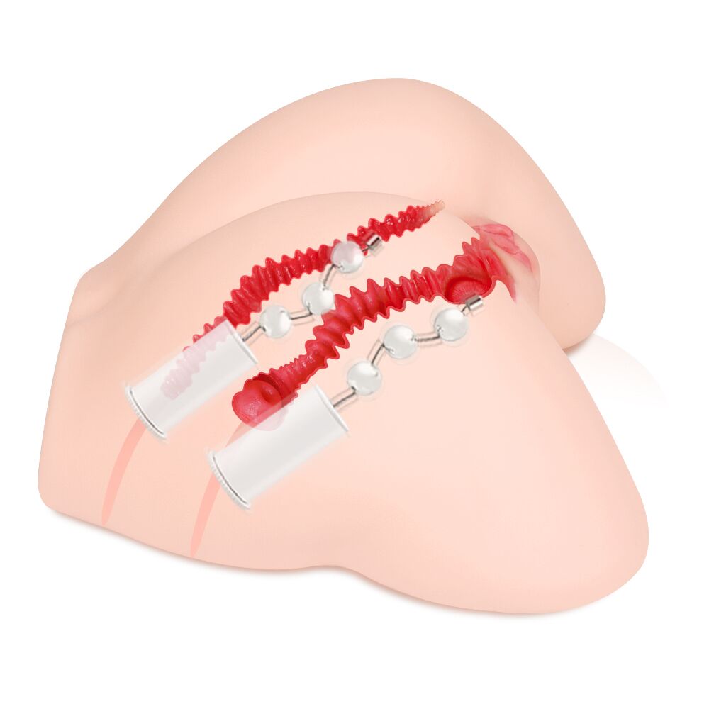 Мастурбаторы с вибрацией - Мастурбатор Kokos 001 Adel ONAHOLE Real Hips 2WayPlus с вибрацией и массажем 4