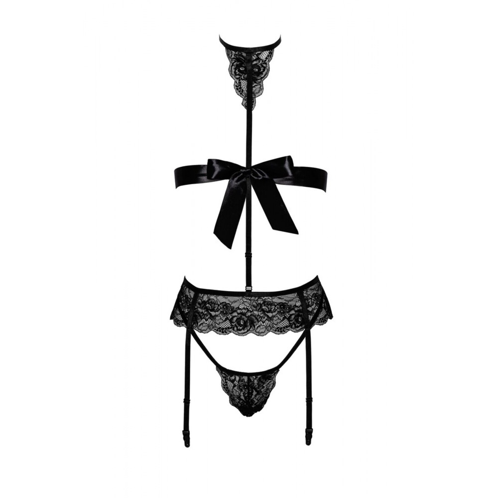 Комплекты - Комплект Kissable Bondage Kiss Set Black S/M 8