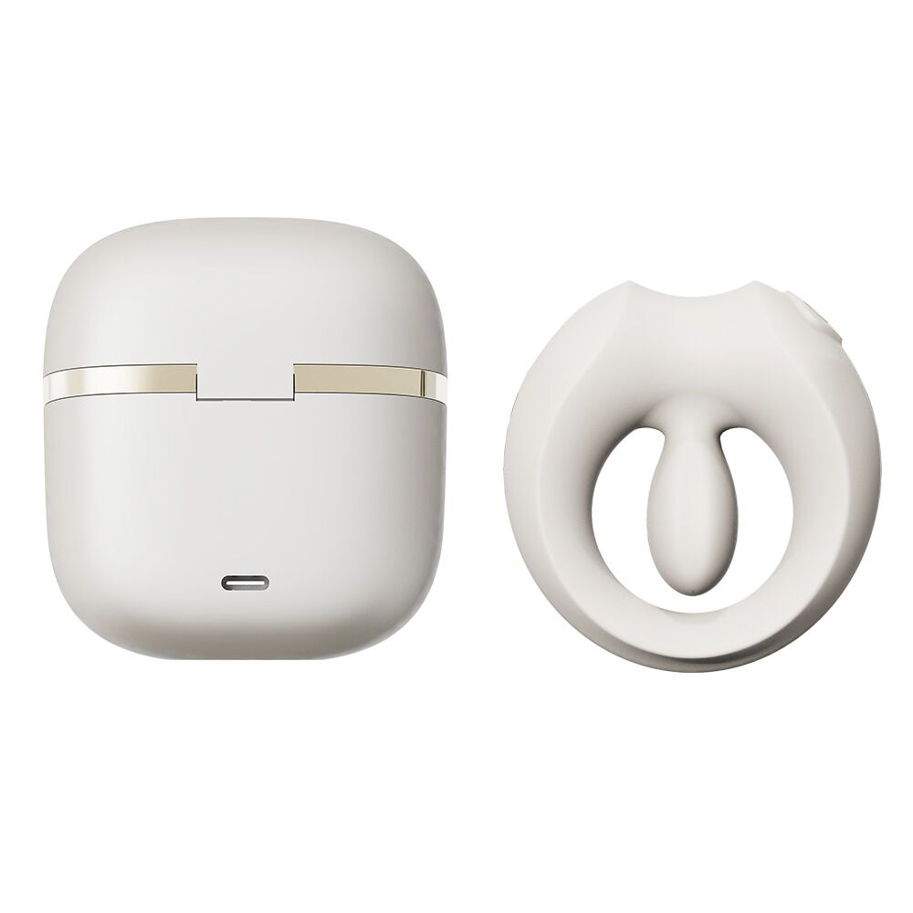 Эрекционные кольца с вибрацией - Эрекционное кольцо Zalo Apis Ivory White 17