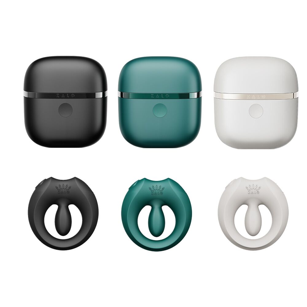 Эрекционные кольца с вибрацией - Эрекционное кольцо Zalo Apis Ivory White 3